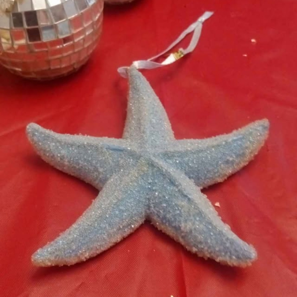 Hallmark Shimmering Blue Starfish Ornament  There's Also A Few Other On There